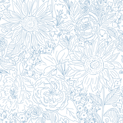 Paperie in Sugarplum Blue on White