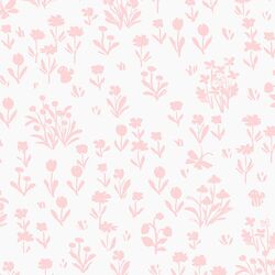 Large Garden Silhouette in Blossom Pink on Cloud