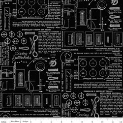 Sewing Notes in Black
