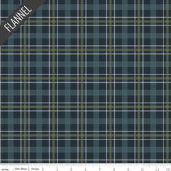 Cretaceous Plaid Flannel in Navy