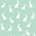Cottontail Silhouette in Mint