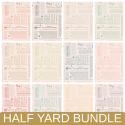 TYPEography Half Yard Bundle in Low Volume