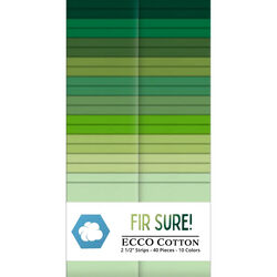 Ecco Cotton 2.5" Strip Roll in Fir Sure