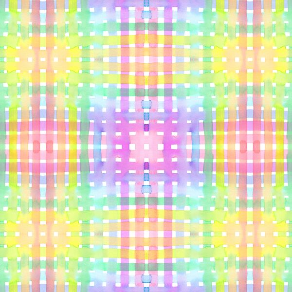 Summer Plaid in Rainbow