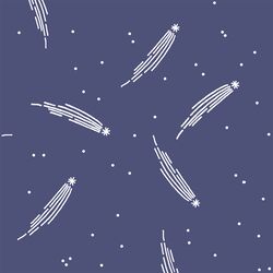 Meteor Shower in Indigo