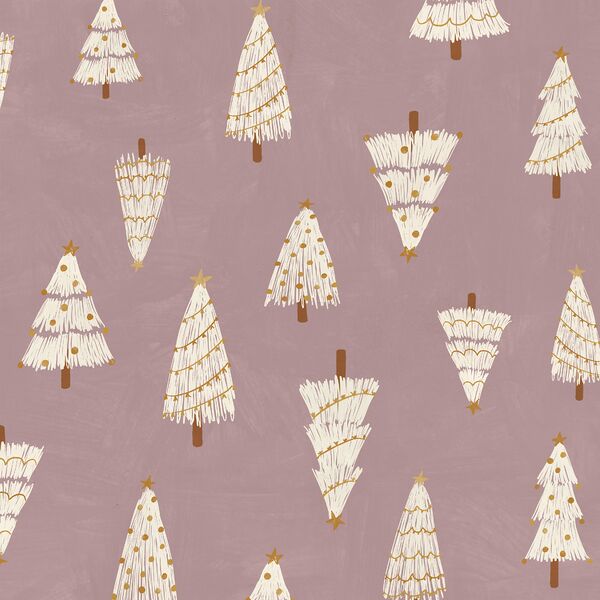 Christmas Trees in Brushed Dusty Lavender