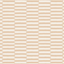 Wide Checker Stripe in Malt Brown