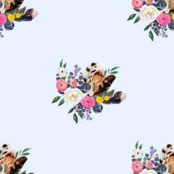 Western Bouquet in Soft Blue