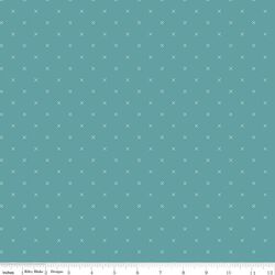 Bee Cross Stitch in Riley Teal
