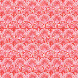 Fan Palm Scallop in Red Pink