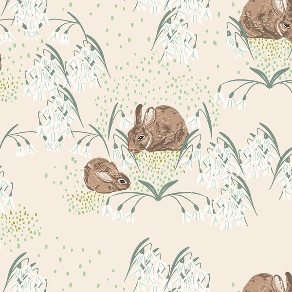 Large Gentle Bunnies in Lace