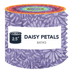 Daisy Petals Batiks 2.5" Strip Roll