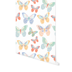 Retro Butterflies in Summer