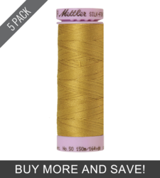 Ochre (9105-1102) - Silk Finish Cotton 50wt - 164 Yards (5 Pack)