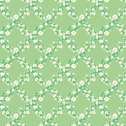 Floral Bracelets in Leaf Green