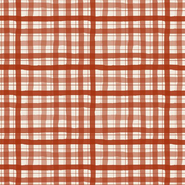 Gingham in Vintage Crimson