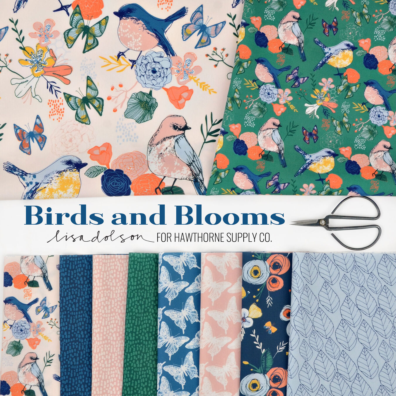 Birds and Blooms Poster Image