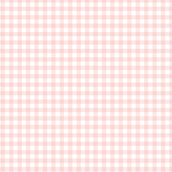 Gingham Check in Powder Pink