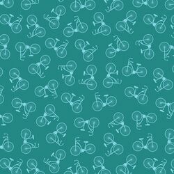 Little Bikes in Teal Water