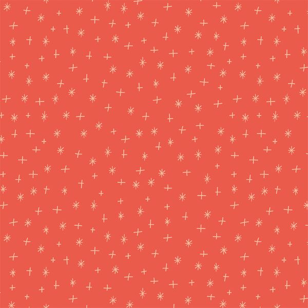 Tiny Stars in Merry Red