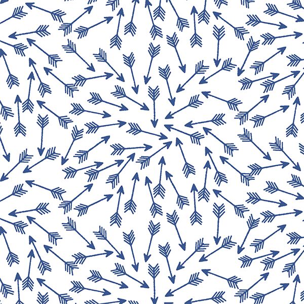 Arrows in Blue Jay on White