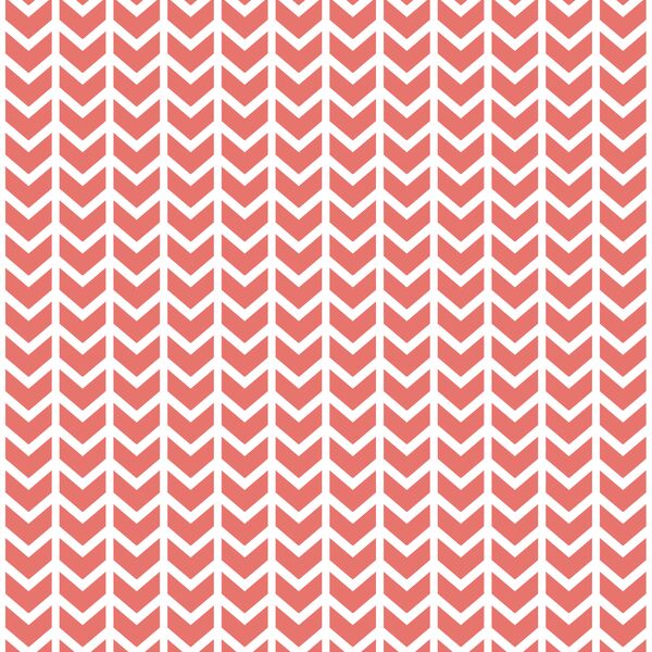 Broken Chevron in Living Coral