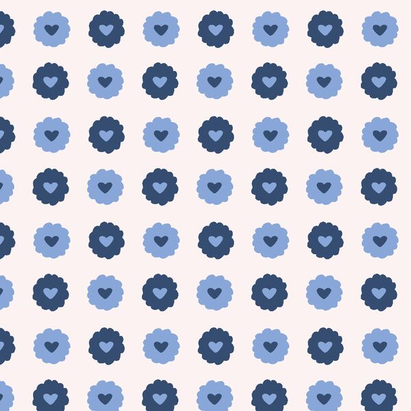 Linzer Cookies in True Blue