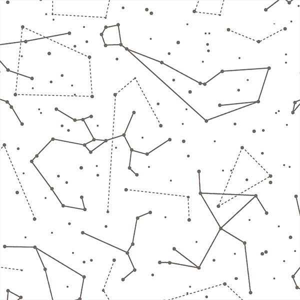 Star Charts in Stone on White