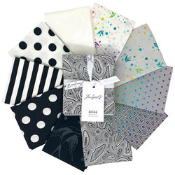 True Colors Fat Quarter Bundle in Graphite