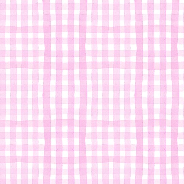Painted Gingham in Pink Lemonade