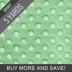 Minky Dimple Dot in Sprout - 5 Yard Quick Cut