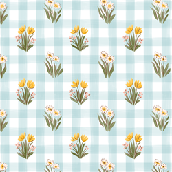 Picnic Plaid in Morning Sky