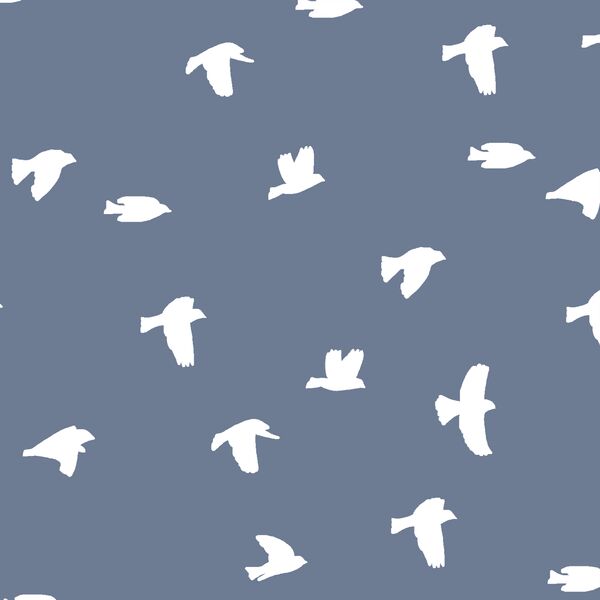 Flock Silhouette in Dove