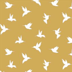 Hummingbird Silhouette in Straw