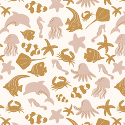 Ocean in Golden Summer