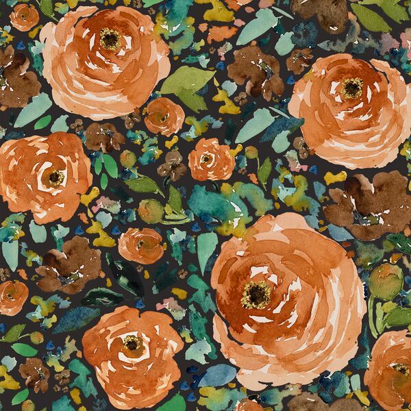 Copper Roses in Autumn Brown