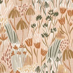 Large Forest Floral in Cookies and Cream