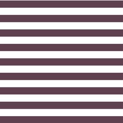 Horizontal Candy Stripe in Raisin