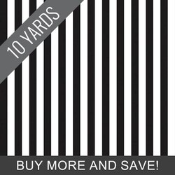1/2" Stripe in Black - 10 Yard Bolt
