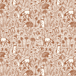 Woods of Whimsy in Cinnamon on Cream