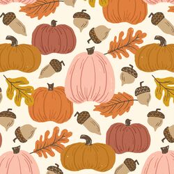 Large Autumn Harvest in Pumpkin Patch