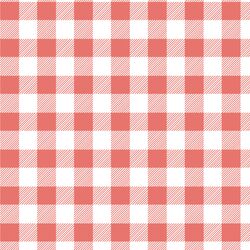 Medium Buffalo Plaid in Living Coral