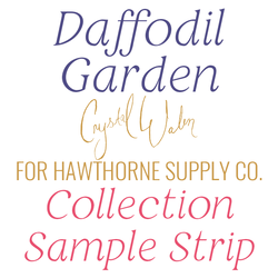 Daffodil Garden Sample Strip