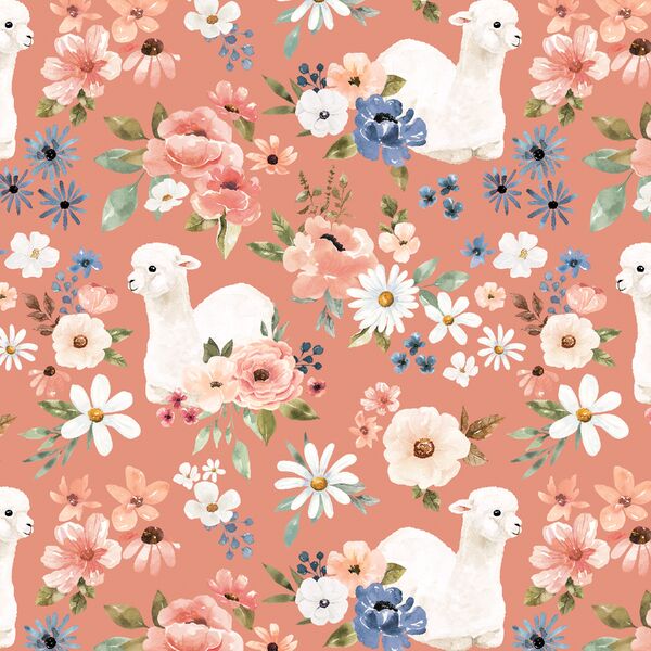 Blooming Llamas in Wild Rose