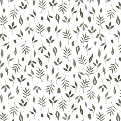 Leaf Silhouette in White