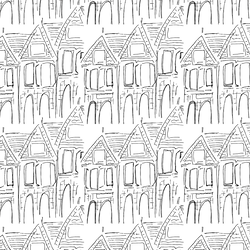 Alamo Square in Black