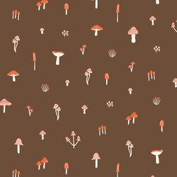 March of the Mushrooms in Brown