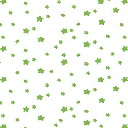Star Light in Greenery on White