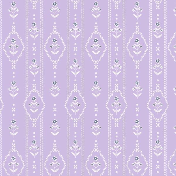 Village Stitching Stripe in Lavender