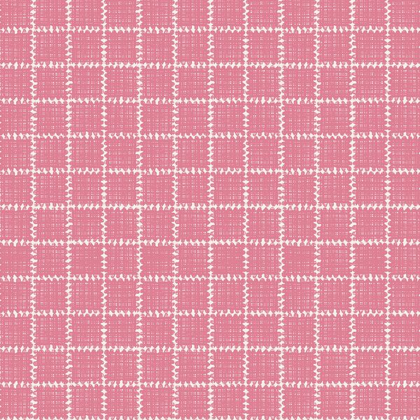 Stamped Plaid in Rose